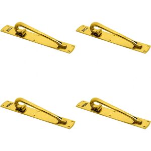 Generic - Loops 4x Curved LH - Polished Brass - Door Pull Handle Generic - Loops 4x Curved LH - Polished Brass - Door Pull Handle