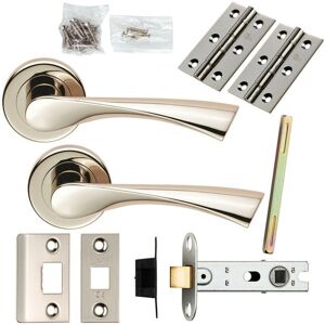 Generic - Loops - Polished Nickel - Door Handle Set Generic - Loops - Polished Nickel - Door Handle Set
