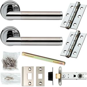Loops - Door Handle & Latch Pack - Chrome - Door handle set Loops - Door Handle & Latch Pack - Chrome - Door handle set