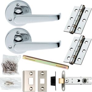 Loops - Door Handle & Latch Pack - Chrome - Door handle set Loops - Door Handle & Latch Pack - Chrome - Door handle set