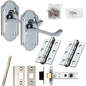 Loops - Victorian Scroll Lever - Chrome - Door hardware Loops - Victorian Scroll Lever - Chrome - Door hardware