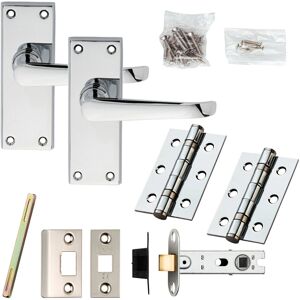 Unknown - Victorian Lever - Chrome - 150x42 - Door HW Unknown - Victorian Lever - Chrome - 150x42 - Door HW