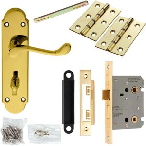 Loops - Door Handle & Lock Pack - Brass Loops - Door Handle & Lock Pack - Brass
