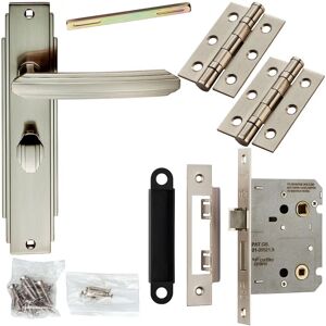 Unknown - Loops - Satin Nickel - Door handle set Unknown - Loops - Satin Nickel - Door handle set