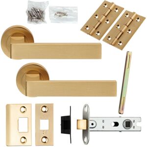 Loops - Latch Pack - Satin Brass - Door Handle Set Loops - Latch Pack - Satin Brass - Door Handle Set