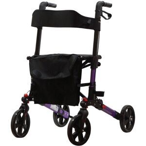 Loops - Aluminium 4-Wheel - Purple - Flat Folding - Rollator Loops - Aluminium 4-Wheel - Purple - Flat Folding - Rollator