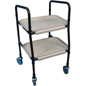 Generic - Tall Clip-On Meal Trolley - Tubular Steel Generic - Tall Clip-On Meal Trolley - Tubular Steel