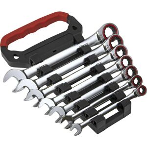 Loops 7pc PREMIUM Combination Ratchet 12 Point Metric Hardened Spanner Set Loops 7pc PREMIUM Combination Ratchet 12 Point Metric Hardened Spanner Set