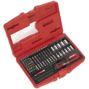 Loops - 51 Pack Fine Tooth Ratchet Screwdriver Socket Bit Set - Chromoly Steel - Tool Set Loops - 51 Pack Fine Tooth Ratchet Screwdriver Socket Bit Set - Chromoly Steel - Tool Set
