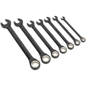 BLACK SERIES - 7pc PREMIUM Ratchet Spanner Set - 12pt - Metric - Spanner Set BLACK SERIES - 7pc PREMIUM Ratchet Spanner Set - 12pt - Metric - Spanner Set