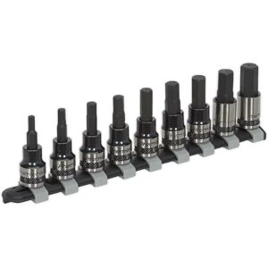 Loops - 9pc Hex Key Socket Bit Set - 3/8" Sq Drive - 4–12mm - Socket Bit Set Loops - 9pc Hex Key Socket Bit Set - 3/8" Sq Drive - 4–12mm - Socket Bit Set