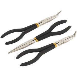Loops - 3PC 280mm Needle Nose - Foam Grip - Pliers Set Loops - 3PC 280mm Needle Nose - Foam Grip - Pliers Set