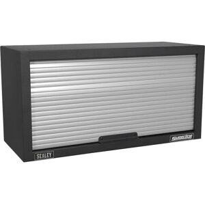 Loops 680mm Modular Wall Cabinet - Easy Access Tambour Style Front - Aluminium Handles - Wall Cabinet Loops 680mm Modular Wall Cabinet - Easy Access Tambour Style Front - Aluminium Handles - Wall Cabinet