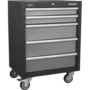 Loftus 650mm Modular 5 Drawer Mobile Cabinet - Ball Bearing Slides - Swivel Castors - Mobile Storage Loftus 650mm Modular 5 Drawer Mobile Cabinet - Ball Bearing Slides - Swivel Castors - Mobile Storage