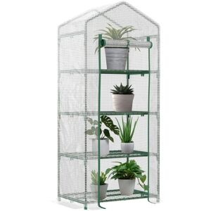 Outsunny Mini Greenhouse 4-Tier White - Greenhouse Outsunny Mini Greenhouse 4-Tier White - Greenhouse