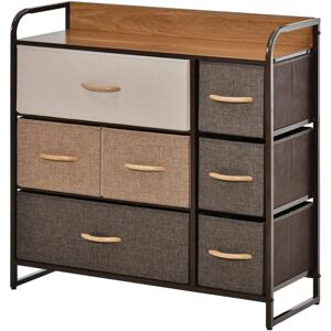 Homcom 7-Drawer Dresser - Storage Organizer Steel Frame Homcom 7-Drawer Dresser - Storage Organizer Steel Frame
