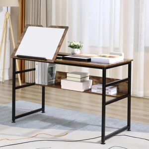 HOMCOM Adjustable Drafting Table - Art & Craft Desk HOMCOM Adjustable Drafting Table - Art & Craft Desk