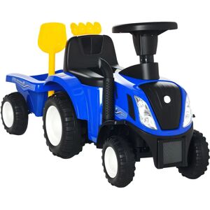 HOMCOM Ride On Tractor Blue - Walk & Slide for Toddlers HOMCOM Ride On Tractor Blue - Walk & Slide for Toddlers