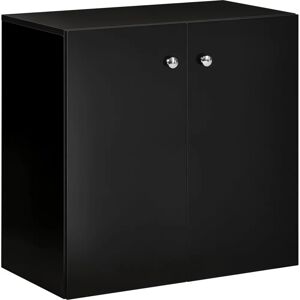 HOMCOM Black Storage Cabinet with Shelves - Storage Cabinet HOMCOM Black Storage Cabinet with Shelves - Storage Cabinet