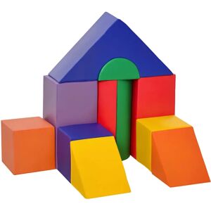 HOMCOM Yellow Soft Play Blocks for Kids - Climb and Crawl Gym Toy HOMCOM Yellow Soft Play Blocks for Kids - Climb and Crawl Gym Toy