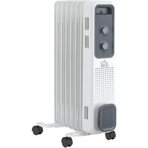 Homcom Oil Filled Radiator - Portable Heater with 7 Fin & 3 Heat Settings Homcom Oil Filled Radiator - Portable Heater with 7 Fin & 3 Heat Settings