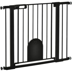 PawHut Pet Safety Gate - Pressure Fit, Auto Close, Double Locking, Black XL PawHut Pet Safety Gate - Pressure Fit, Auto Close, Double Locking, Black XL