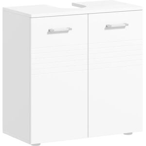 Kleankin White Bathroom Under Sink Cabinet - Space Saver Kleankin White Bathroom Under Sink Cabinet - Space Saver