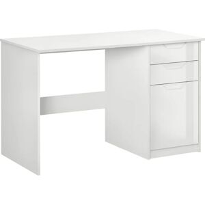 HOMCOM White Computer Desk with Drawers - Modern Home Office Furniture HOMCOM White Computer Desk with Drawers - Modern Home Office Furniture