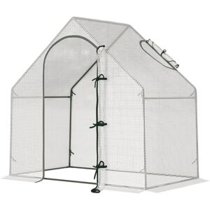 Outsunny Mini Grown House Steel Frame White - Greenhouse Outsunny Mini Grown House Steel Frame White - Greenhouse