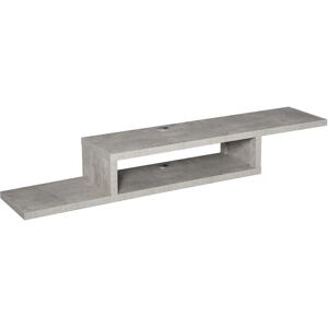 HOMCOM Wall Mount Media Console - Grey TV Stand - TV Wall Mount HOMCOM Wall Mount Media Console - Grey TV Stand - TV Wall Mount