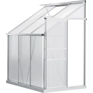 Outsunny 6x4ft Lean to Polycarbonate Greenhouse - Garden Outsunny 6x4ft Lean to Polycarbonate Greenhouse - Garden