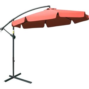 Outsunny 2.7m Garden Parasol - Adjustable Cantilever Sun Shade Outsunny 2.7m Garden Parasol - Adjustable Cantilever Sun Shade