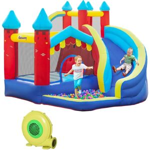 Outsunny Sky Blue Kids Bouncy Castle - Inflatable Playground Outsunny Sky Blue Kids Bouncy Castle - Inflatable Playground