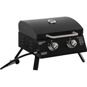 Outsunny 2-Burner Gas BBQ Grill - Black - Tabletop - Gas BBQ Grill Outsunny 2-Burner Gas BBQ Grill - Black - Tabletop - Gas BBQ Grill