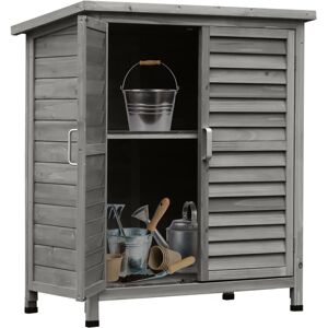 Outsunny Grey Wooden Garden Storage Shed - Garden Storage Shed Outsunny Grey Wooden Garden Storage Shed - Garden Storage Shed