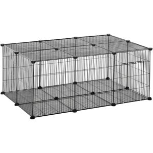 PawHut Metal Small Animal Cage 22 Piece - Black - Small Animal Cage PawHut Metal Small Animal Cage 22 Piece - Black - Small Animal Cage