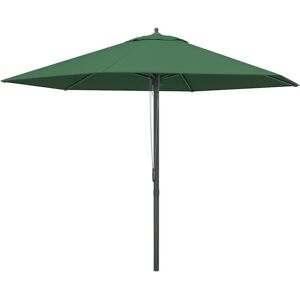 Outsunny 2.8m Patio Umbrella - Green - 6 Ribs - Outdoor Table Outsunny 2.8m Patio Umbrella - Green - 6 Ribs - Outdoor Table