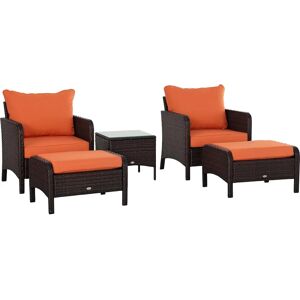 Outsunny Model PE Rattan Outdoor Furniture Set - Patio Set Outsunny Model PE Rattan Outdoor Furniture Set - Patio Set