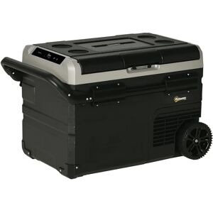 Outsunny 40L Car Refrigerator - Portable Cooler Box with LED & Handles Outsunny 40L Car Refrigerator - Portable Cooler Box with LED & Handles