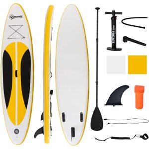 Outsunny 10Ft Inflatable Paddle Stand Up Board - Adjustable Paddle Outsunny 10Ft Inflatable Paddle Stand Up Board - Adjustable Paddle