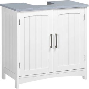 kleankin - Pedestal Under Sink Cabinet - White - Bathroom Vanity Unit kleankin - Pedestal Under Sink Cabinet - White - Bathroom Vanity Unit