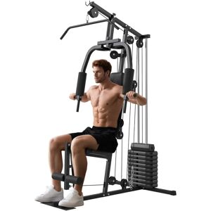 HOMCOM Home Gym Machine - 45kg Weights for Full Body Workout HOMCOM Home Gym Machine - 45kg Weights for Full Body Workout