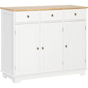 HOMCOM White Adjustable Shelves Sideboard - Sideboard HOMCOM White Adjustable Shelves Sideboard - Sideboard