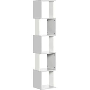 HOMCOM 5-Tier Bookshelf - Modern Bookcase Storage Shelving for Home Office HOMCOM 5-Tier Bookshelf - Modern Bookcase Storage Shelving for Home Office