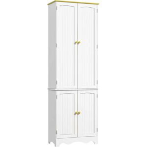HOMCOM White Kitchen Cupboard - Storage Cabinet HOMCOM White Kitchen Cupboard - Storage Cabinet