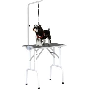 PawHut Dog Grooming Table - Adjustable Arm, Foldable, 30kg Max PawHut Dog Grooming Table - Adjustable Arm, Foldable, 30kg Max