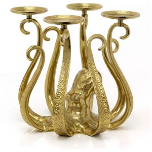 Carousel Home - Octopus Candle Holder - Gold Metal - 32cm Carousel Home - Octopus Candle Holder - Gold Metal - 32cm