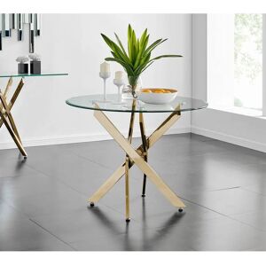 FurnitureboxUK - Novara - Starburst - Glass - Dining Table FurnitureboxUK - Novara - Starburst - Glass - Dining Table