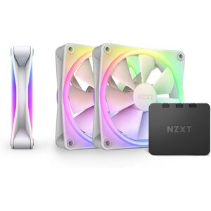 NZXT F120 RGB DUO Triple Pack Computer Case Fan - 120mm White NZXT F120 RGB DUO Triple Pack Computer Case Fan - 120mm White