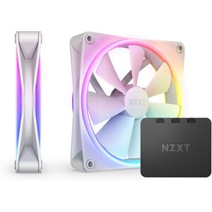 NZXT F140 RGB DUO Twin Pack Computer case Fan - White NZXT F140 RGB DUO Twin Pack Computer case Fan - White